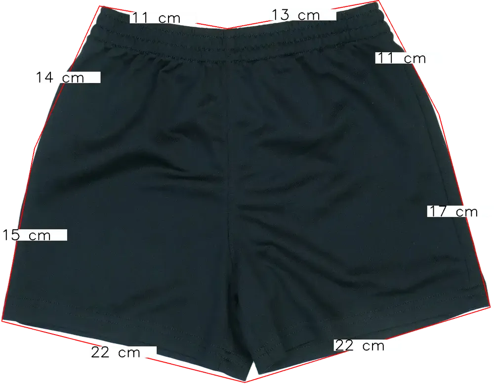 Fekete George Rövidnadrág EU 116 / UK 6 év / US 6 év/S