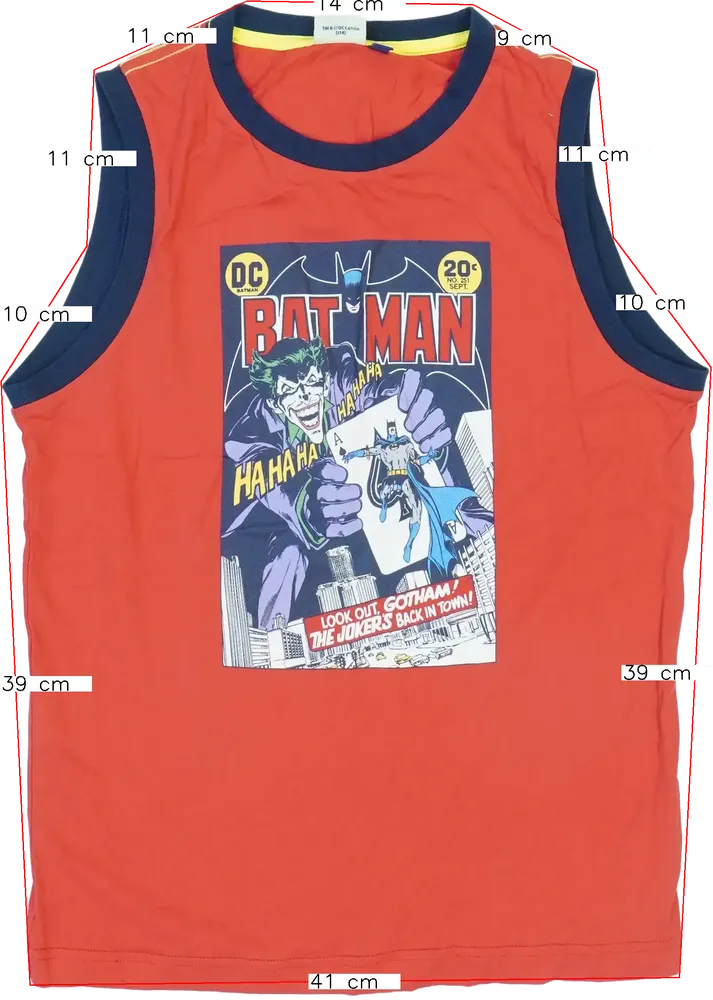 Piros DC Fiú / Férfi atléta EU 152 / UK 12 év / US 12 év/L