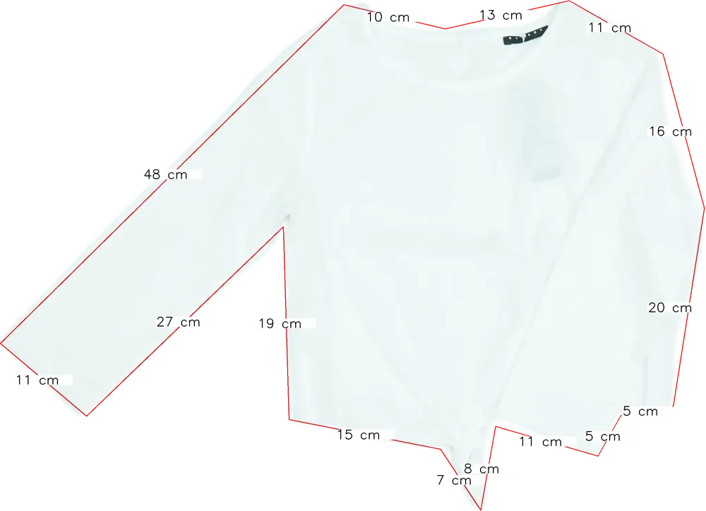 Fehér Sisley Blúz EU 122 / UK 7 év / US 7 év/M