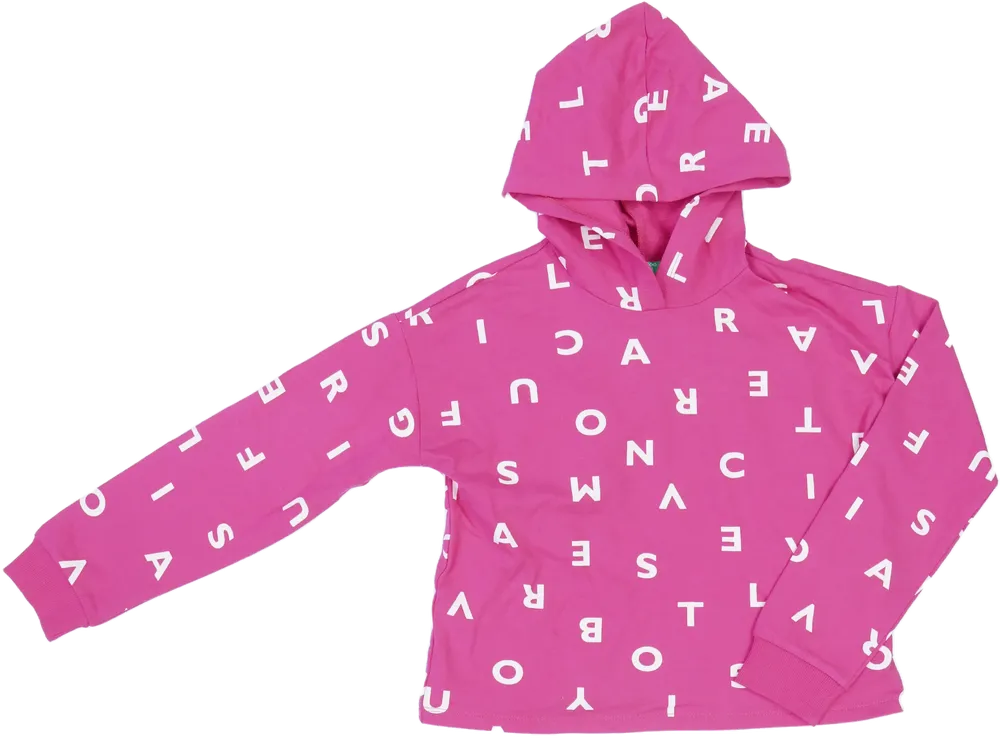 Rózsaszín Benetton Kapucnis pulóver EU 134 / UK 9 év / US 9 év/L