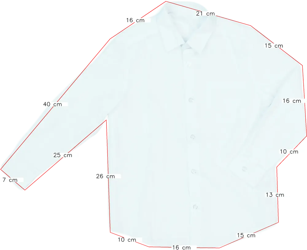 Fehér George Ing EU 122 / UK 7 év / US 7 év/M