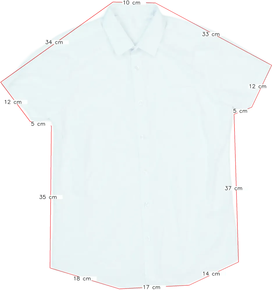 Fehér George Ing EU 158 / UK 13 év / US 14 év/XL