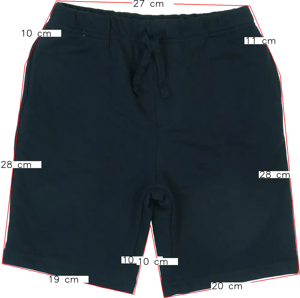 Fekete George Rövidnadrág EU 128 / UK 8 év / US 8 év/M