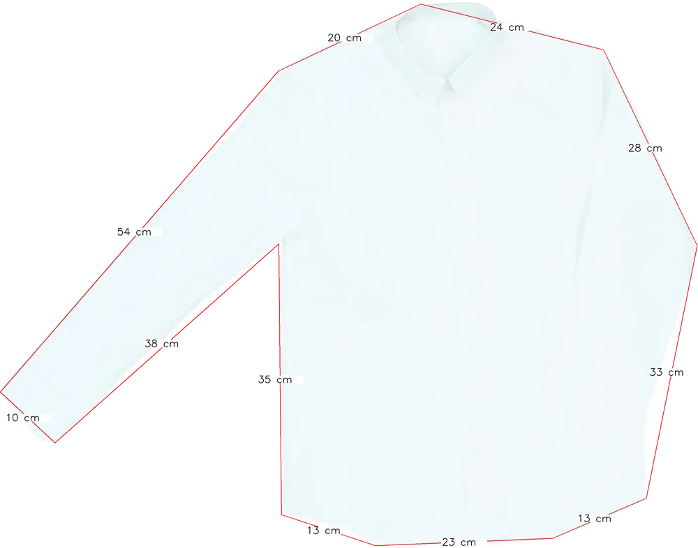 Fehér George Ing EU 158 / UK 13 év / US 14 év/XL