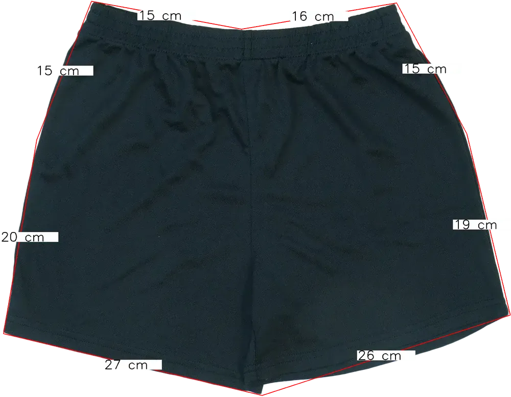 Fekete George Rövidnadrág EU 146 / UK 11 év / US 12 év/L