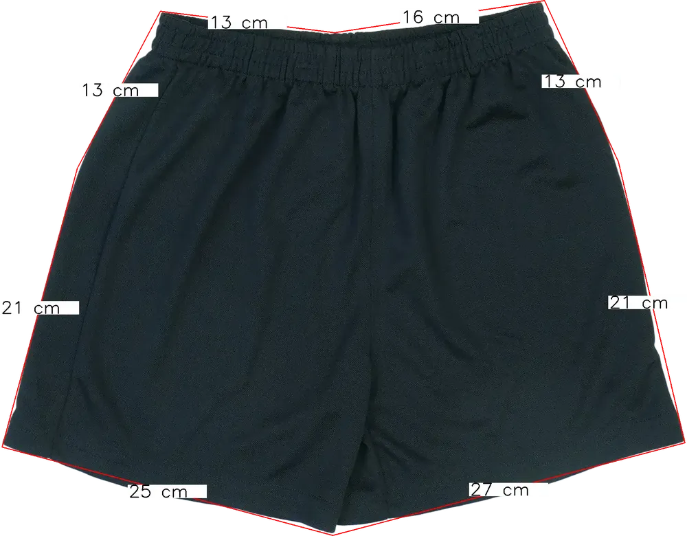 Fekete George Rövidnadrág EU 146 / UK 11 év / US 12 év/L