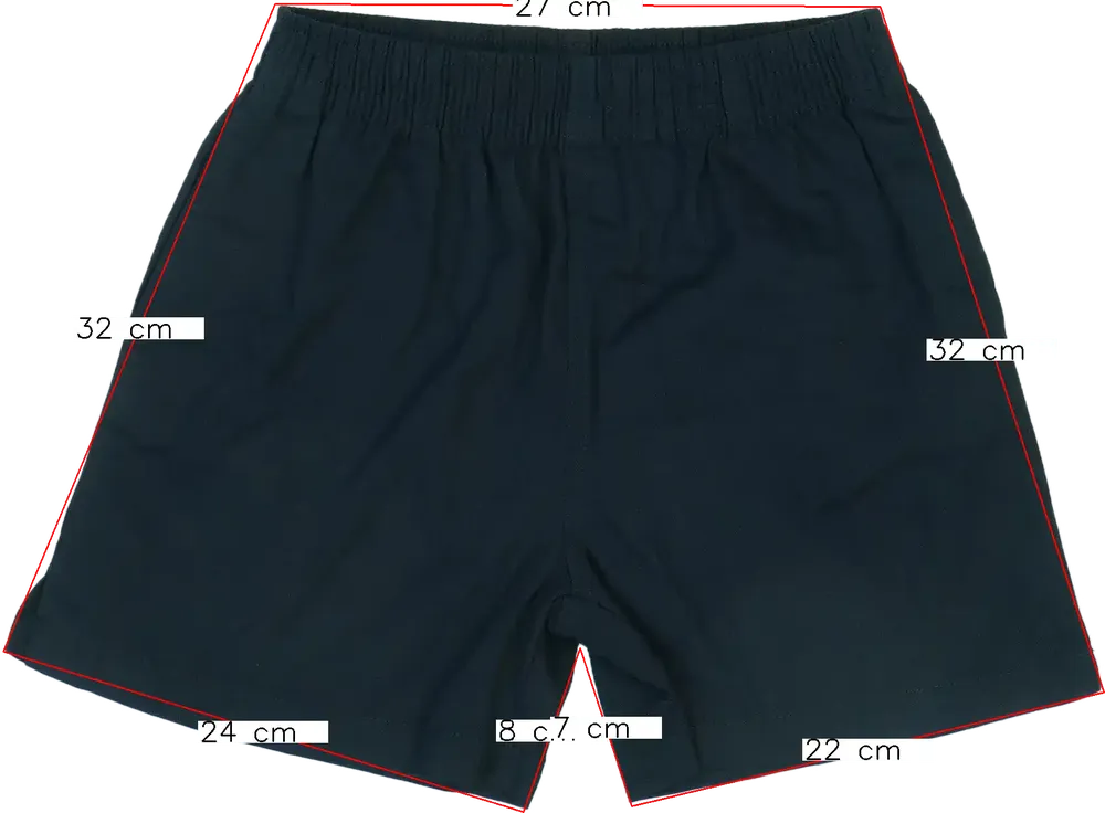 Fekete George Rövidnadrág EU 134 / UK 9 év / US 9 év/L