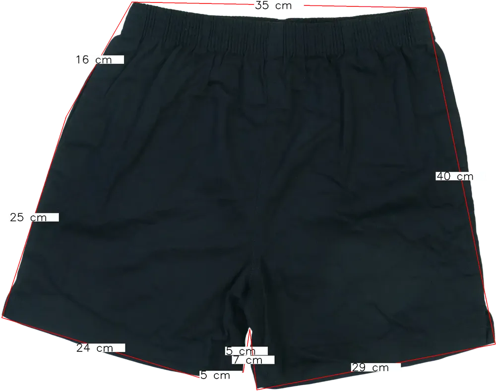 Fekete George Rövidnadrág EU 176 / UK 16 év / US XL