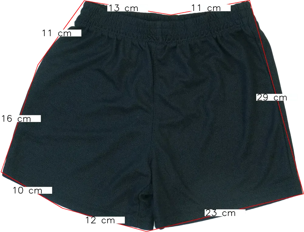 Fekete George Rövidnadrág EU 122 / UK 7 év / US 7 év/M