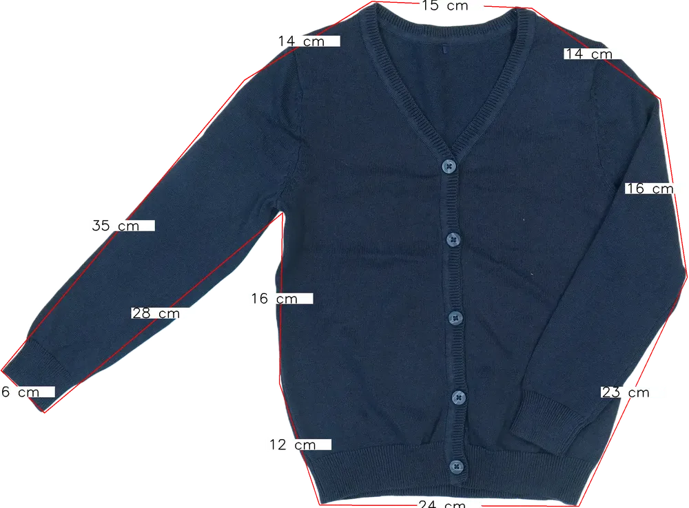 Kék George Kardigán EU 116 / UK 6 év / US 6 év/S