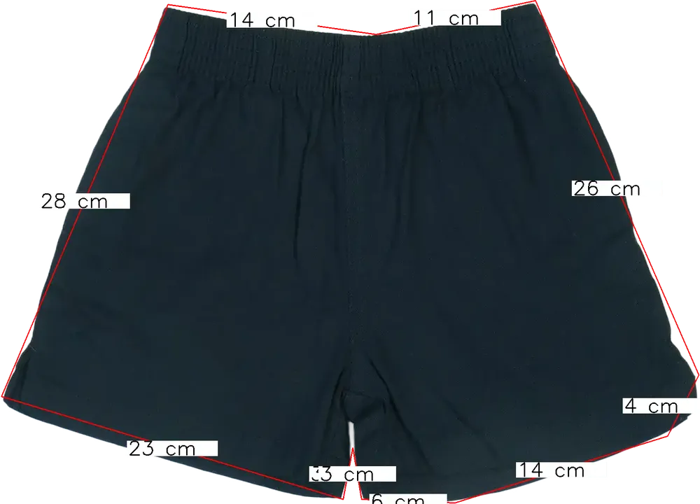 Fekete George Rövidnadrág EU 116 / UK 6 év / US 6 év/S