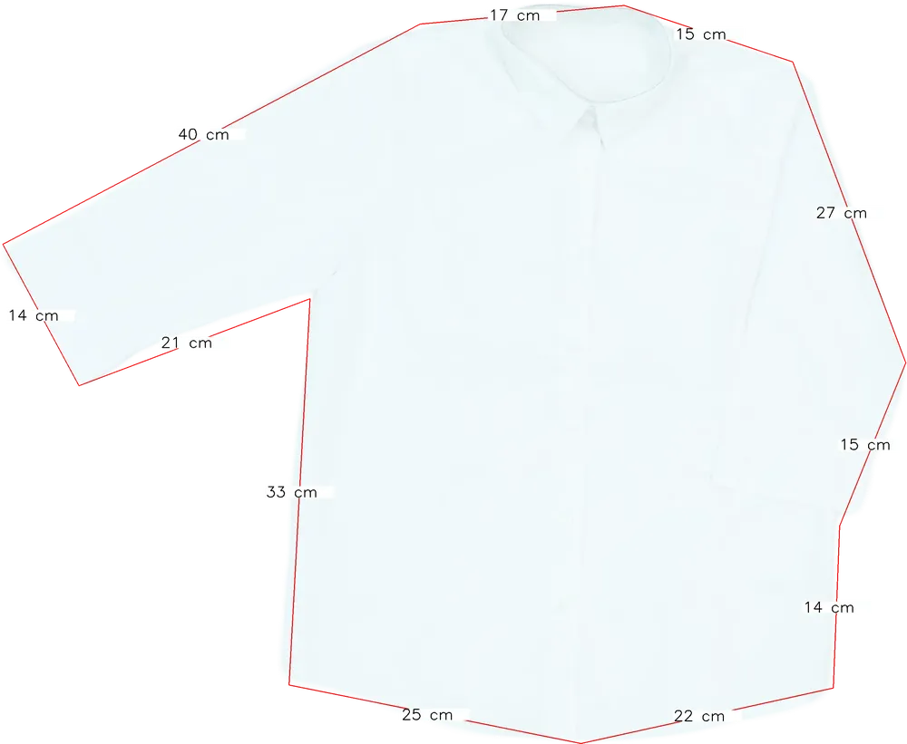 Fehér George Ing EU 158 / UK 13 év / US 14 év/XL