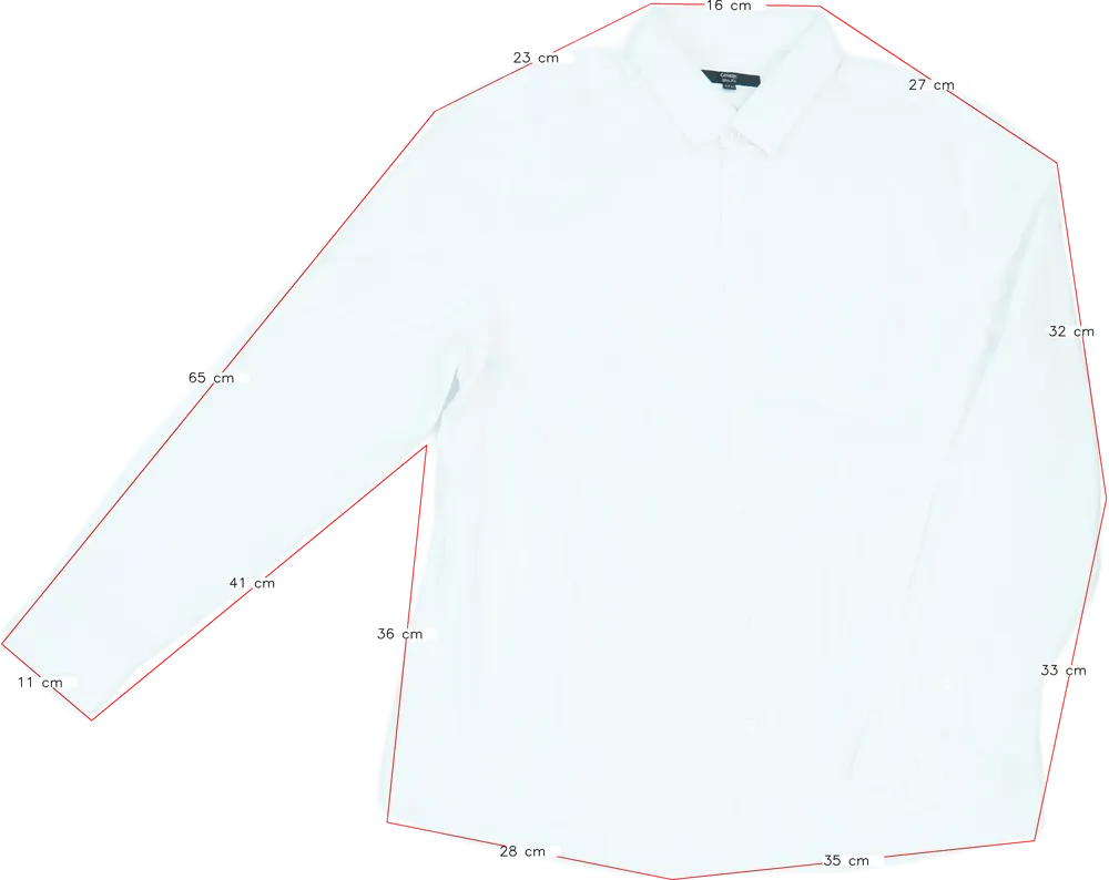 Fehér George Ing EU 180 / UK 17-18 év / US XXL