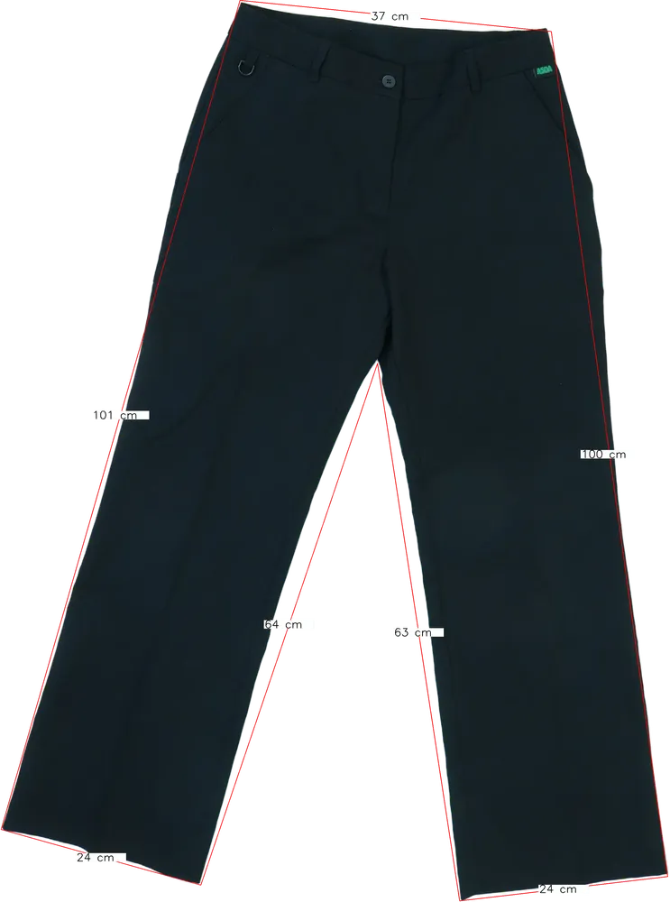 Fekete Young Dimension Hosszúnadrág EU 152 / UK 12 év / US 12 év/L