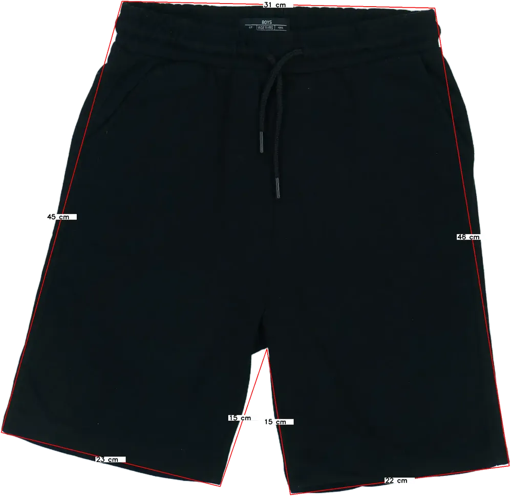 Fekete Next Rövidnadrág EU 146 / UK 11 év / US 12 év/L