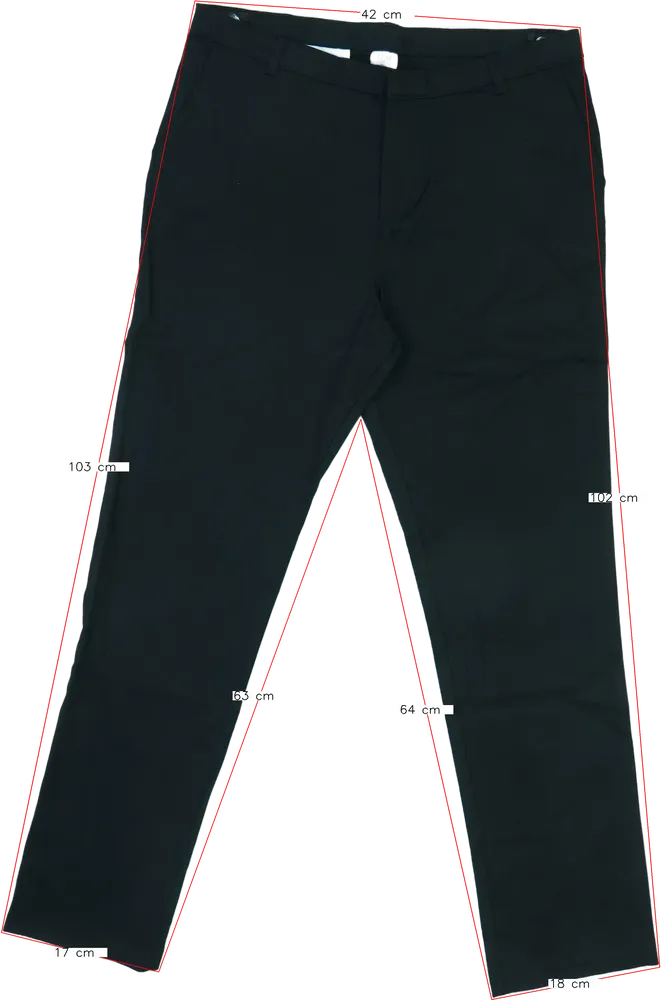 Fekete George Hosszúnadrág EU 180 / UK 17-18 év / US XXL