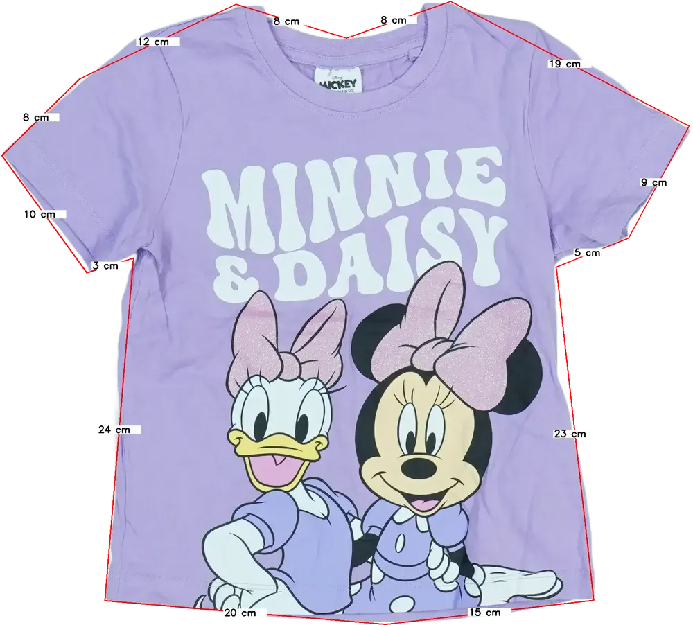 Lila Disney Póló EU 122 / UK 7 év / US 7 év/M