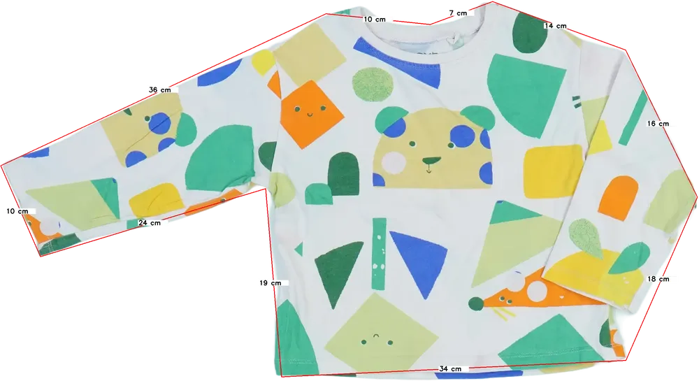 Többszínű Next Hosszú ujjú felső EU 104 / UK 4 év / US 4T/XS