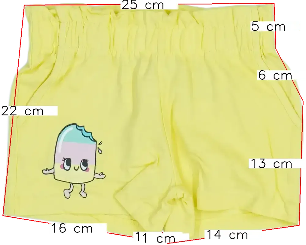 Sárga H&amp;M Rövidnadrág EU 98 / UK 3 év / US 3T