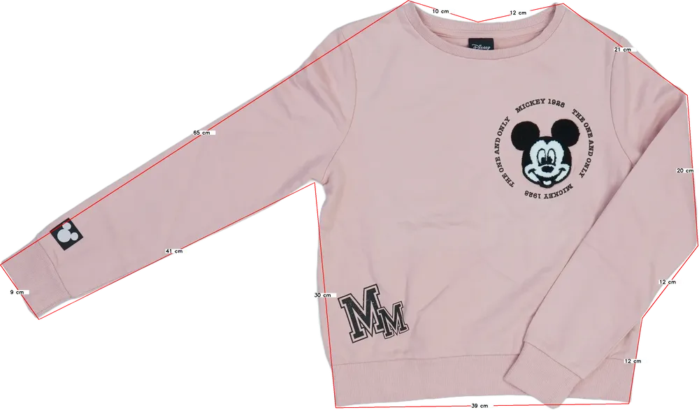 Rózsaszín Disney Pulóver EU 152 / UK 12 év / US 12 év/L