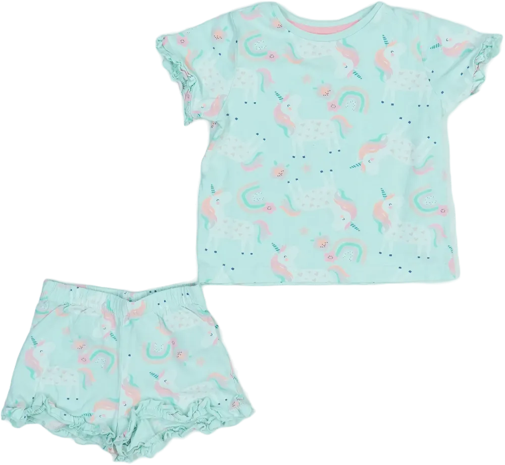 Green Matalan 2-piece set - Top &amp; Bottom EU 92 / UK 2 years / US 2T