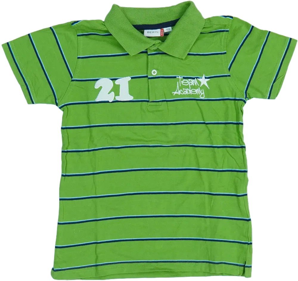 Zöld Berti Galléros póló EU 122 / UK 7 év / US 7 év/M