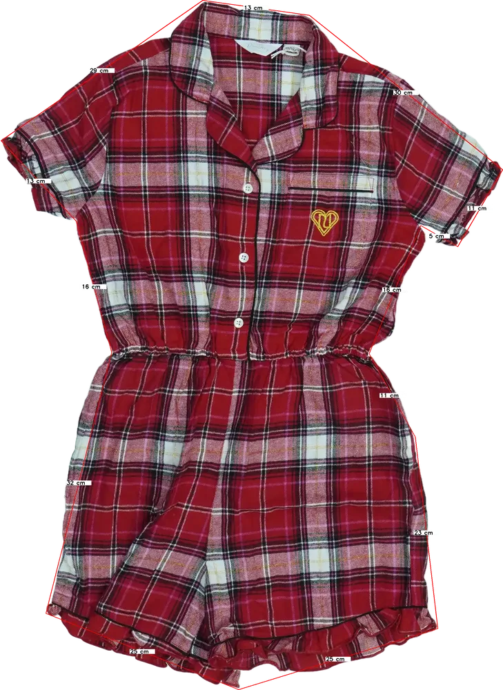 Piros River Island Pizsama overál EU 152 / UK 12 év / US 12 év/L