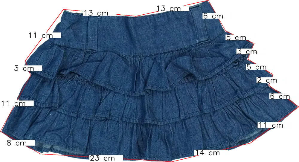 Kék John Lewis Szoknya EU 104 / UK 4 év / US 4T/XS