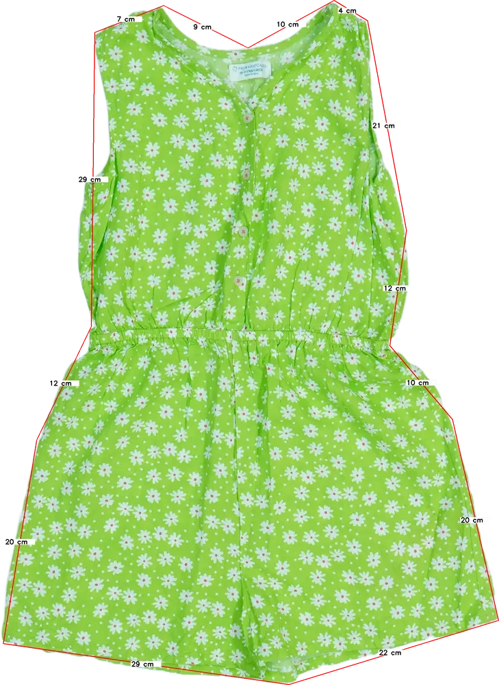 Zöld Primark Playsuit / Jumpsuit EU 146 / UK 11 év / US 12 év/L