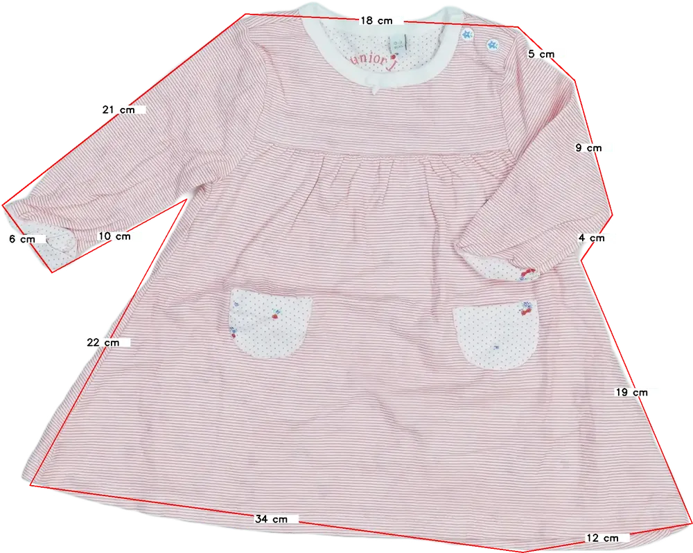 Rózsaszín Debenhams Ruha EU 62 / UK 0-3 hónap / US 0-3 hónap