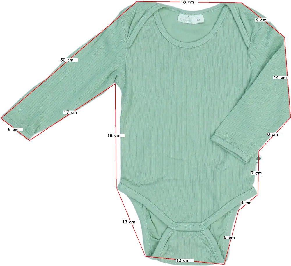 Zöld Identic Hosszú ujjú body EU 86 / UK 12-18 hónap / US 18 hónap