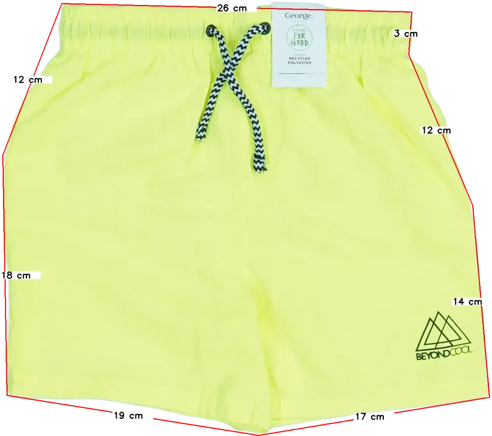 Sárga George Fürdőnadrág EU 110 / UK 5 év / US 5 év/XS