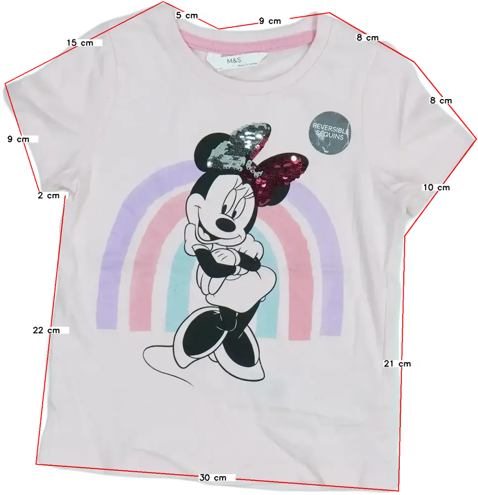 Rózsaszín Disney Póló EU 104 / UK 4 év / US 4T/XS