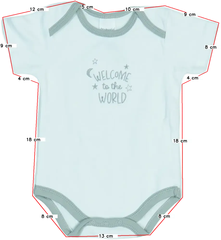 White Baby Plus Bodysuit (short sleeve / sleeveless) EU 68 / UK 3-6 months / US 3-6 months