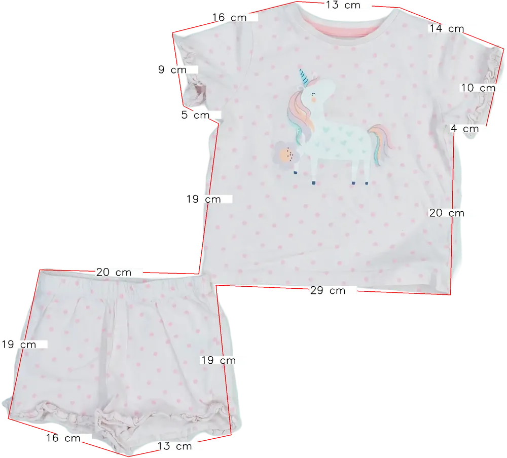 Pink Matalan 2-piece set - Top &amp; Bottom EU 92 / UK 2 years / US 2T