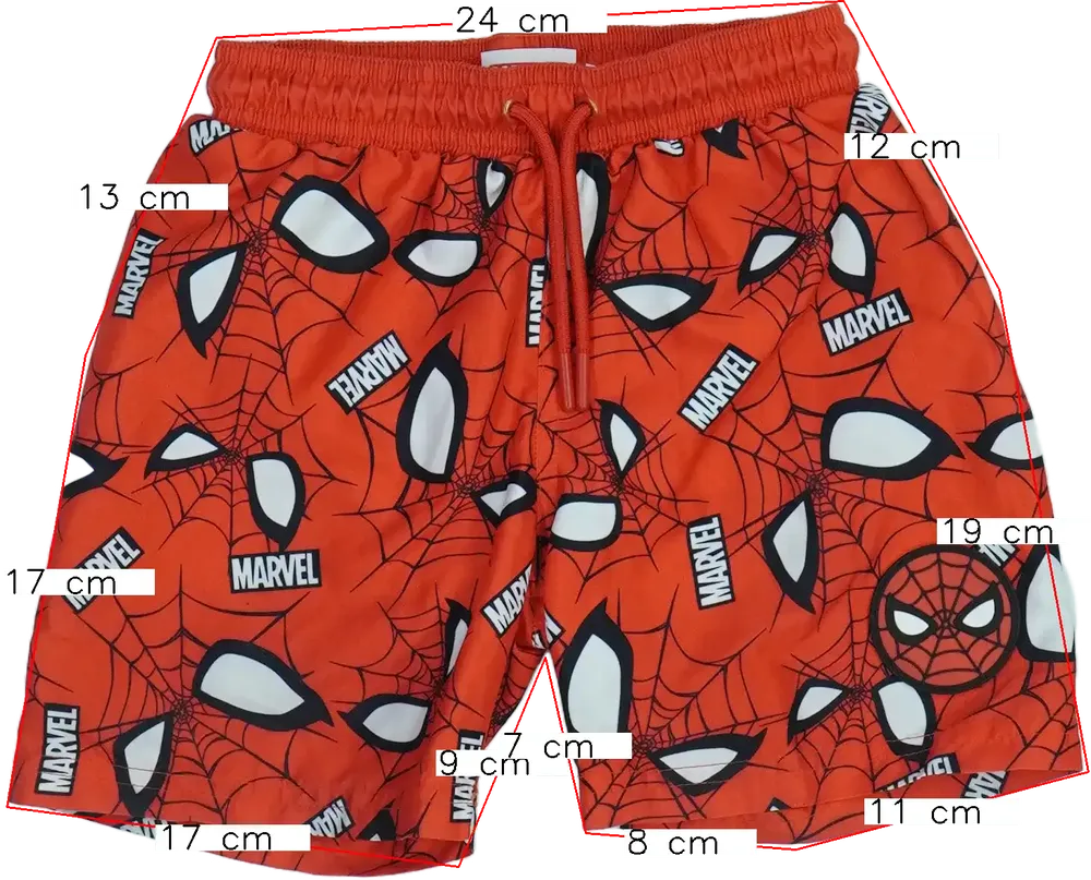 Piros Marvel Fürdőnadrág EU 116 / UK 6 év / US 6 év/S