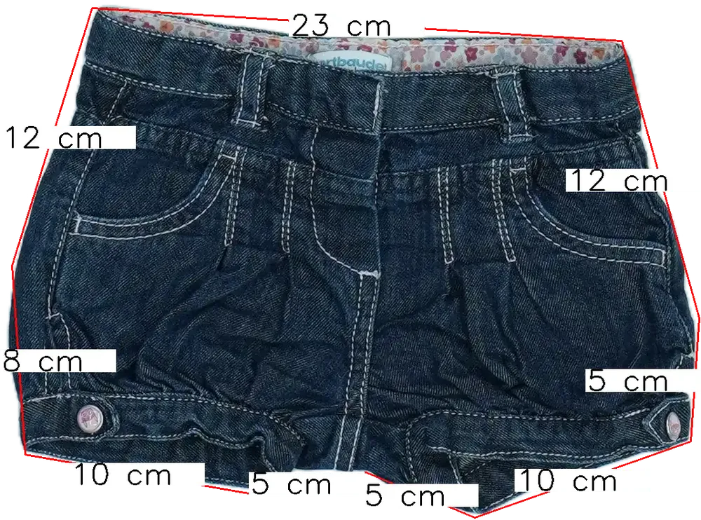 Kék Vertbaudet Rövidnadrág EU 80 / UK 9-12 hónap / US 12 hónap