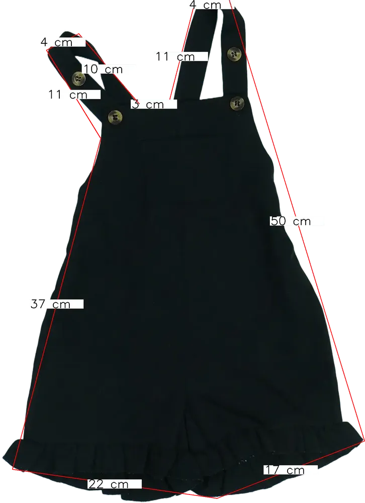 Fekete Shein Kantáros hosszú / rövidnadrág EU 92 / UK 2 év / US 2T