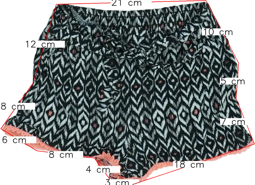 Fekete Primark Rövidnadrág EU 134 / UK 9 év / US 9 év/L