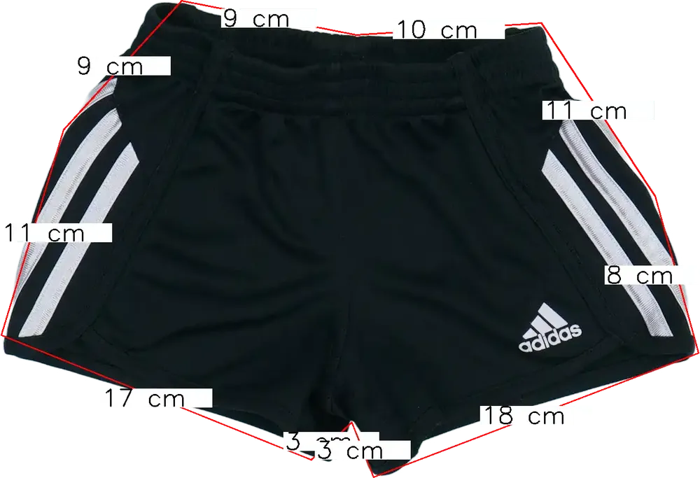 Fekete Adidas Rövidnadrág EU 98 / UK 3 év / US 3T