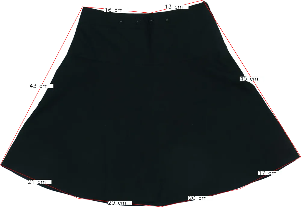 Fekete George Szoknya EU 146 / UK 11 év / US 12 év/L