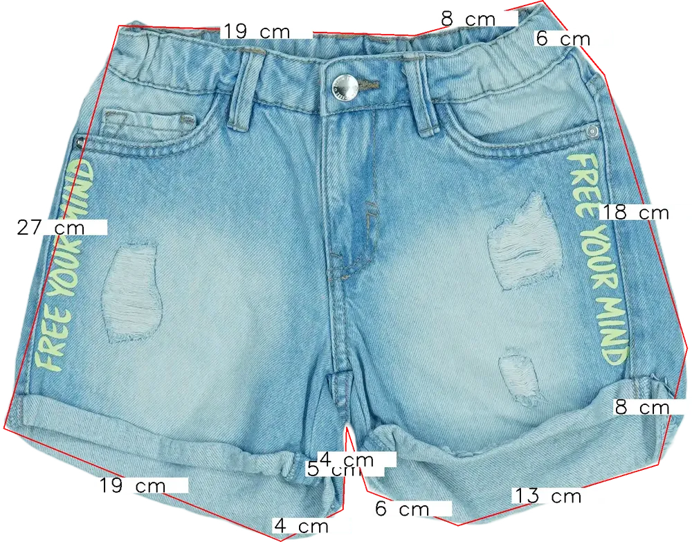 Kék PageOne Young Rövidnadrág EU 140 / UK 10 év / US 10 év/L