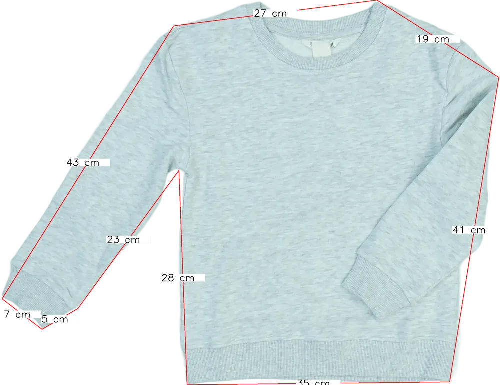 Szürke H&amp;M Pulóver EU 128 / UK 8 év / US 8 év/M
