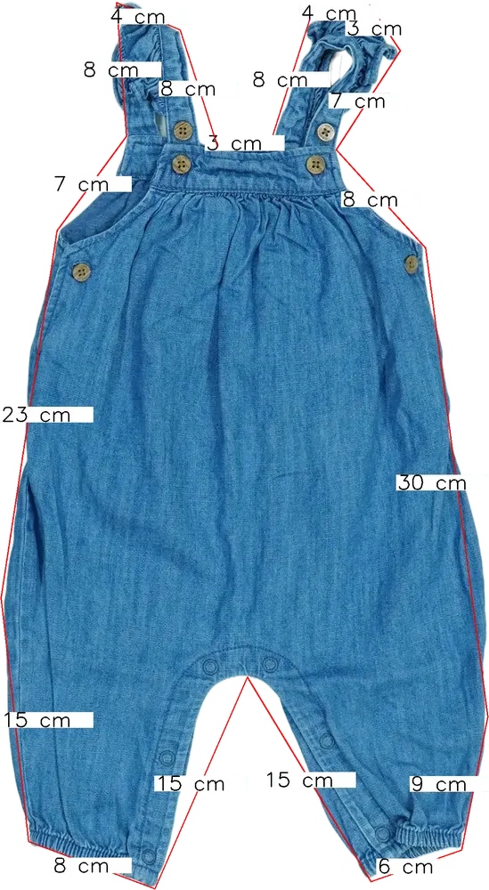 Kék Next Kantáros hosszú / rövidnadrág EU 68 / UK 3-6 hónap / US 3-6 hónap