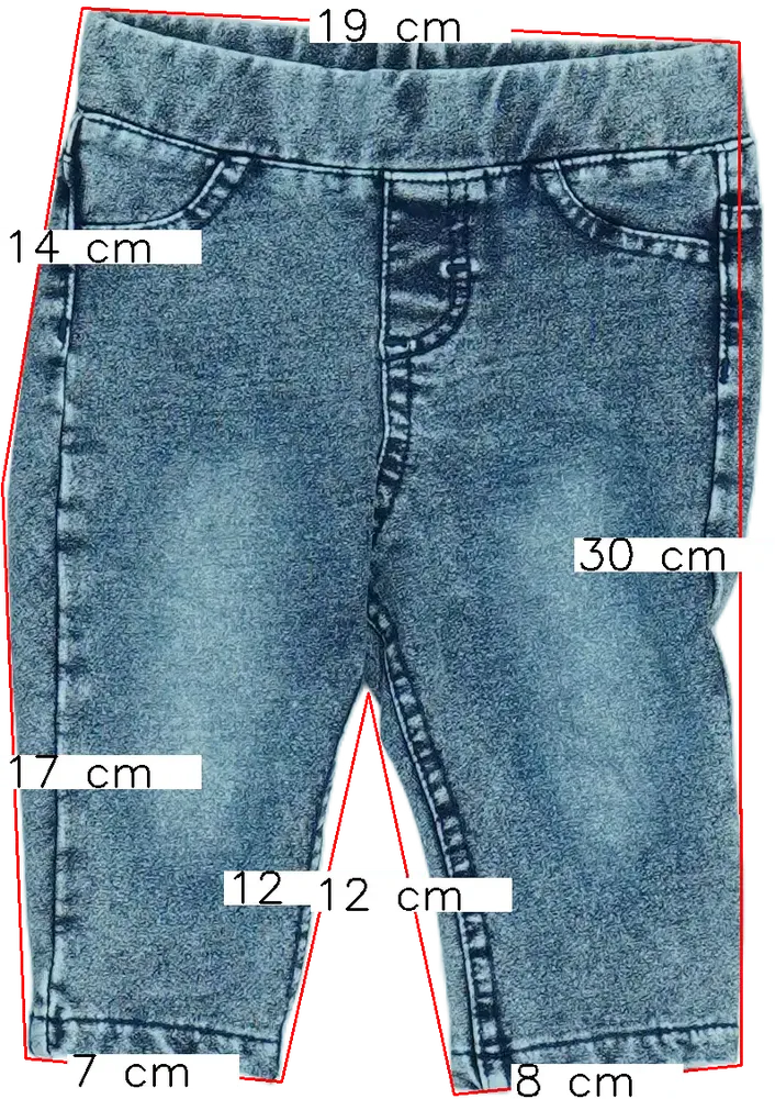 Kék H&amp;M Baby nadrág EU 62 / UK 0-3 hónap / US 0-3 hónap