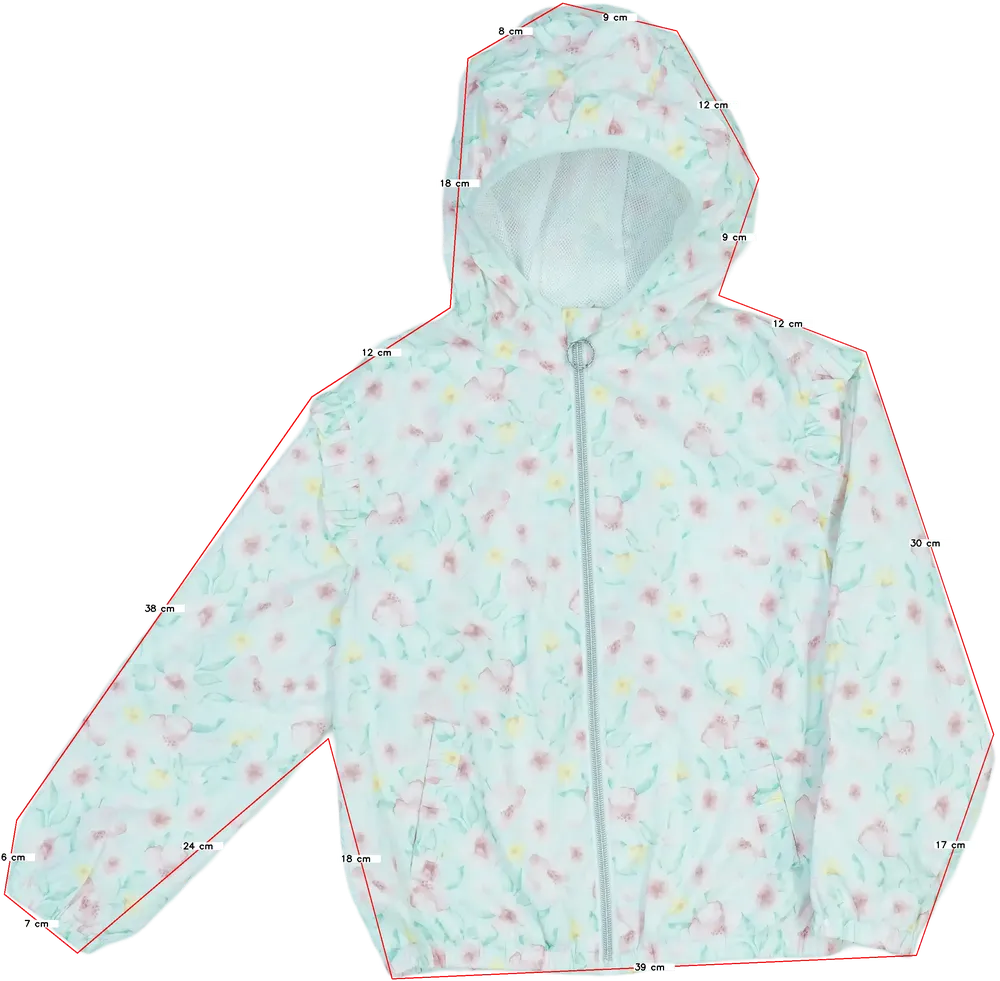 Fehér C&amp;A Széldzseki EU 128 / UK 8 év / US 8 év/M