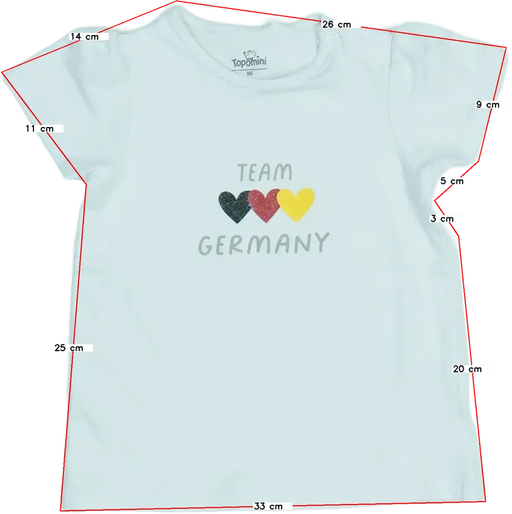 Fehér Topomini Póló EU 98 / UK 3 év / US 3T