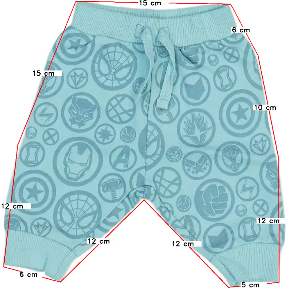 Zöld Marvel Baby nadrág EU 56 / UK Újszülött / US Újszülött