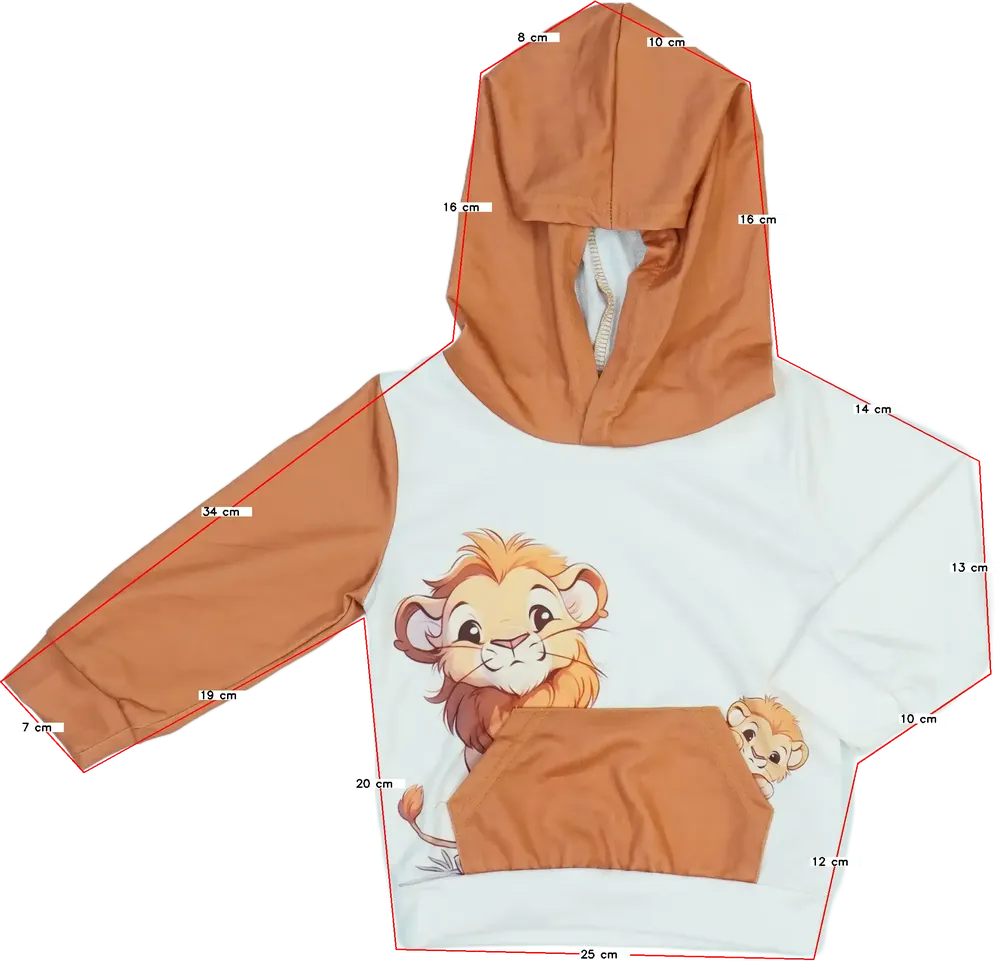 Többszínű Shein Kapucnis pulóver EU 98 / UK 3 év / US 3T