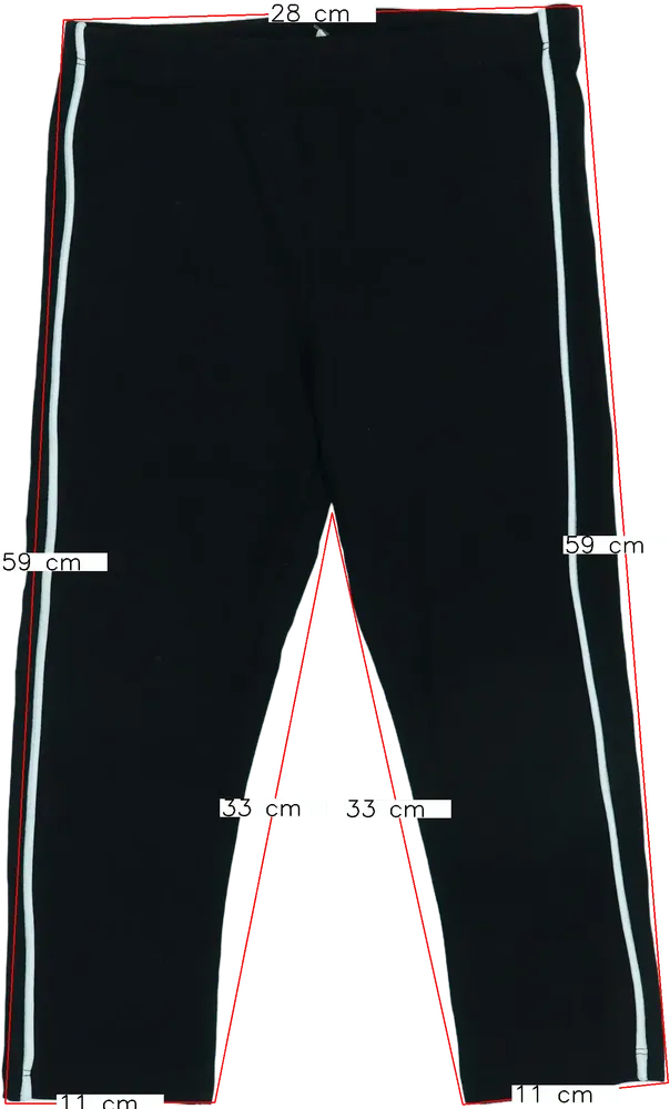 Fekete H&amp;M Leggings EU 146 / UK 11 év / US 12 év/L